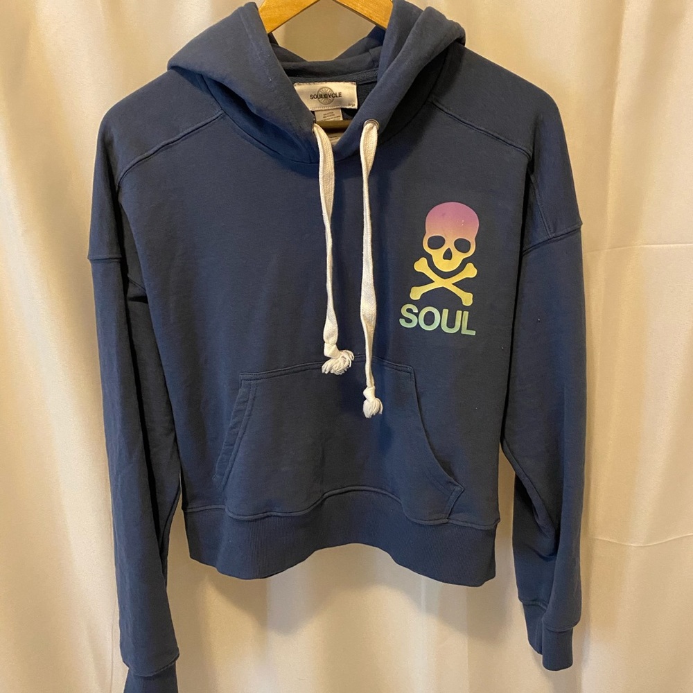 SoulCycle cropped hoodie size L